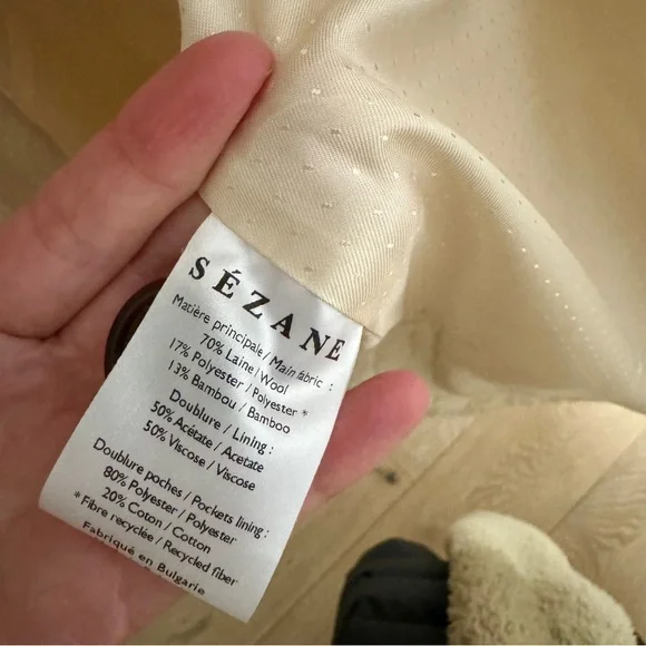 (RARE) Sezane Marlon Coat Size 34 /US 2 - Picture 8 of 8